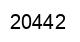 Number 20442 black image