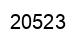 Número 20523 imagen negro