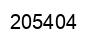 Number 205404 black image