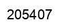 Number 205407 black image