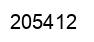 Number 205412 black image