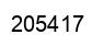 Number 205417 black image