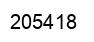 Number 205418 black image