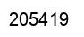 Number 205419 black image
