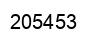 Number 205453 black image