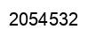 Number 2054532 black image