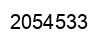 Number 2054533 black image