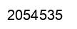 Number 2054535 black image