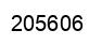 Number 205606 black image