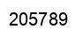 Número 205789 imagen negro