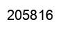 Number 205816 black image