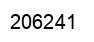 Number 206241 black image