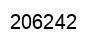 Number 206242 black image