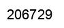 Number 206729 black image