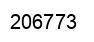 Number 206773 black image