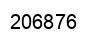 Number 206876 black image