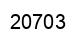 Number 20703 black image