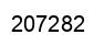 Number 207282 black image