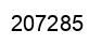 Number 207285 black image