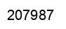 Number 207987 black image