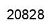 Número 20828 imagen negro