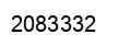 Number 2083332 black image