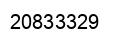 Number 20833329 black image