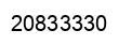 Number 20833330 black image