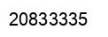 Number 20833335 black image