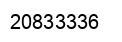 Number 20833336 black image