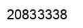 Number 20833338 black image