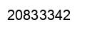 Number 20833342 black image