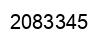 Number 2083345 black image