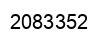 Number 2083352 black image