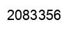 Number 2083356 black image