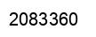 Number 2083360 black image