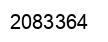 Number 2083364 black image