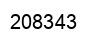 Number 208343 black image