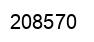 Number 208570 black image