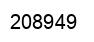 Number 208949 black image