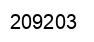 Number 209203 black image