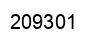 Number 209301 black image