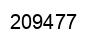 Number 209477 black image