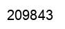 Number 209843 black image