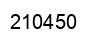 Number 210450 black image