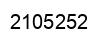 Number 2105252 black image