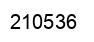 Number 210536 black image