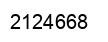 Number 2124668 black image