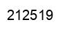 Number 212519 black image