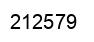 Number 212579 black image